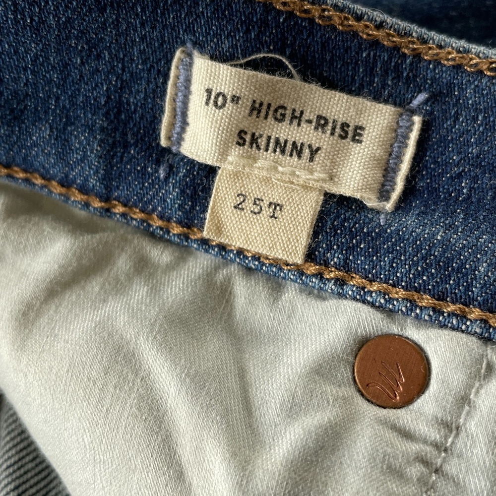 Madewell‎ 10" High-rise Skinny Size 25T - Picture 6 of 7